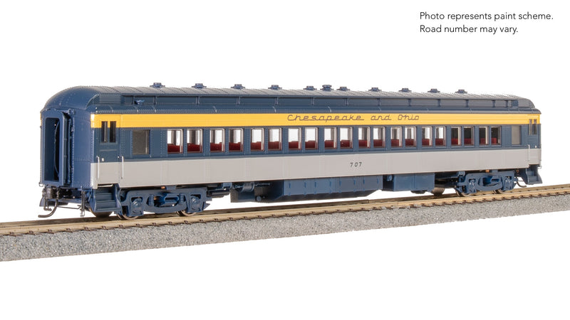 BLI 9100 C&O Heavyweight 5-Car Passenger Set, Tri-Color Scheme, HO