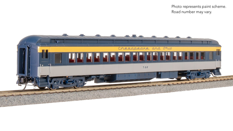BLI 9100 C&O Heavyweight 5-Car Passenger Set, Tri-Color Scheme, HO