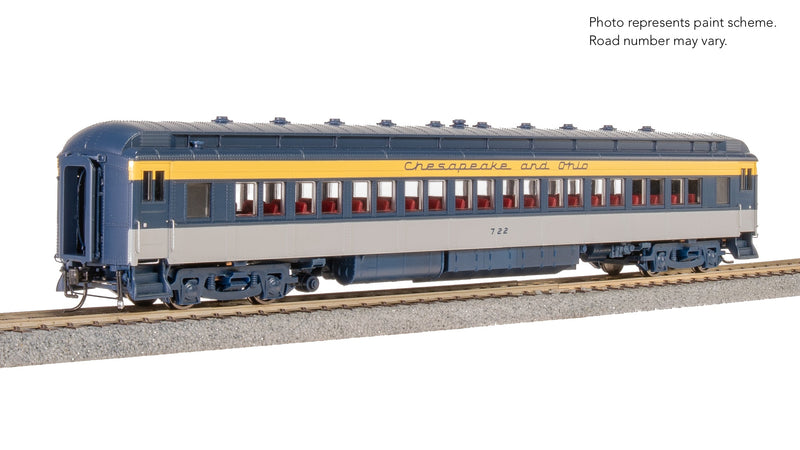 BLI 9100 C&O Heavyweight 5-Car Passenger Set, Tri-Color Scheme, HO