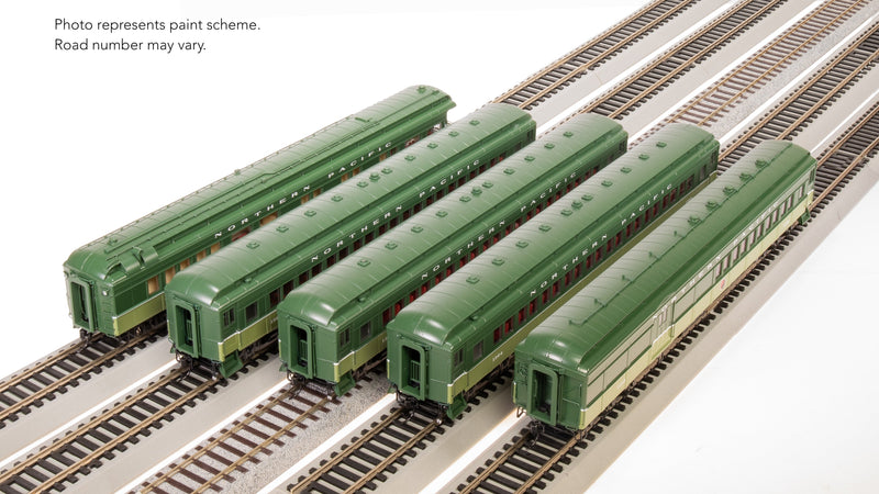 BLI 9102 NP Heavyweight 5-Car Passenger Set, Loewy Two-Tone Green, HO