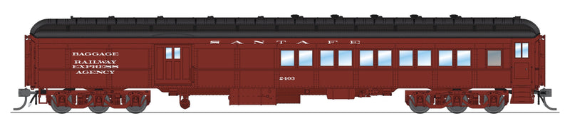 PREORDER BLI 9110 ATSF Coach-Baggage Combine,