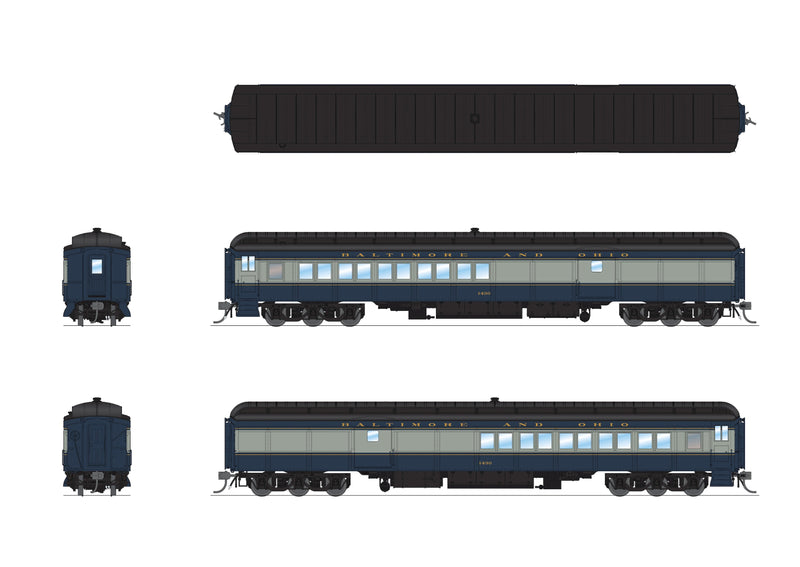 PREORDER BLI 9112 B&O Coach-Baggage Combine,