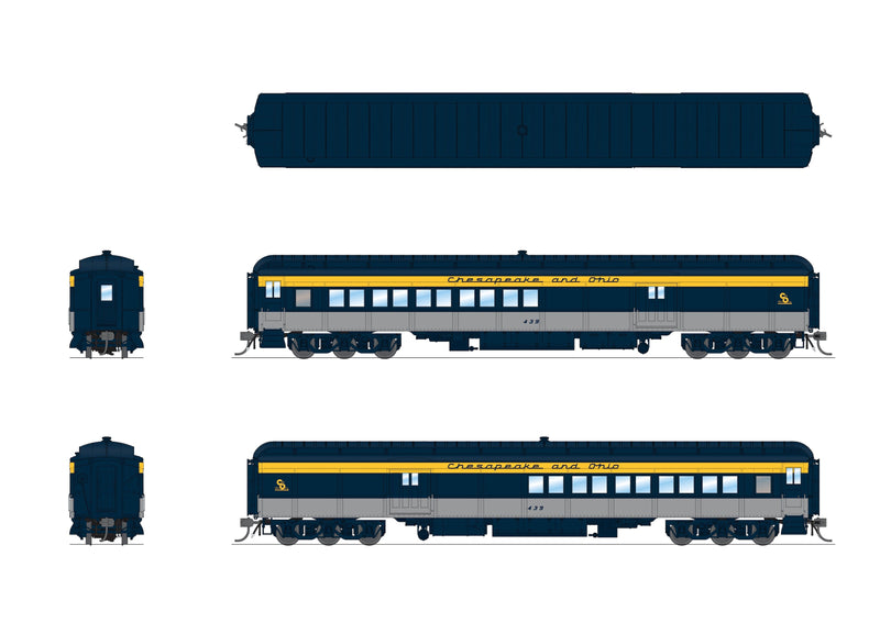 PREORDER BLI 9114 C&O Coach-Baggage Combine,