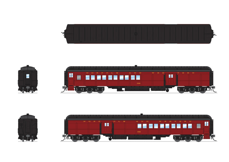 PREORDER BLI 9118 N&W Coach-Baggage Combine,