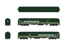 BLI 9102 NP Heavyweight 5-Car Passenger Set, Loewy Two-Tone Green, HO