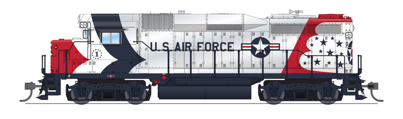 BLI 9143 EMD GP30, USAF 2250, US Air Force Fantasy Paint, Paragon4 Sound/DC/DCC, HO