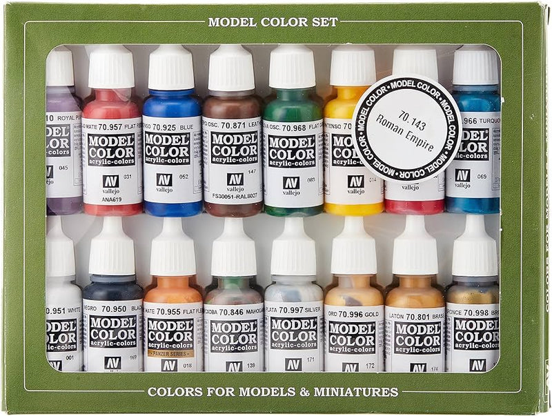 Vallejo Acrylic Paints 70143 Imperial Rome Paint Set (16-Pack)