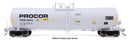 PREORDER Walthers Proto HO 100282 54' 23,000 Gallon Funnel-Flow Tank Car, Procor (white)