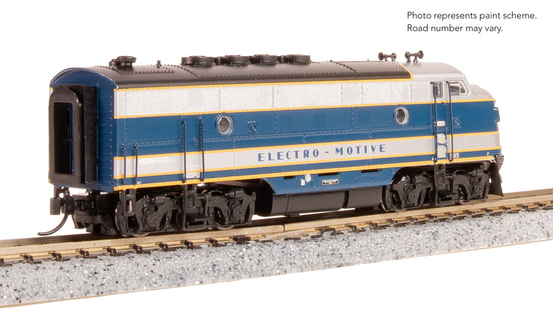 BLI 9205 EMD F3 A/B, Demo 754A1/754B1, Blue & Aluminum, A-unit Paragon4 Sound/DC/DCC, Unpowered B, N