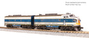 BLI 9205 EMD F3 A/B, Demo 754A1/754B1, Blue & Aluminum, A-unit Paragon4 Sound/DC/DCC, Unpowered B, N
