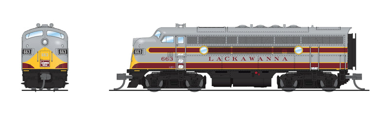 PREORDER BLI 9207 EMD F3A, DLW 663, As Appears Today, Paragon4 Sound/DC/DCC, N