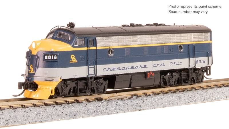 BLI 9222 EMD F3A, C&O 8016, Restored Blue/Gray/Yellow for SBVR, No-Sound / DCC-Ready, N