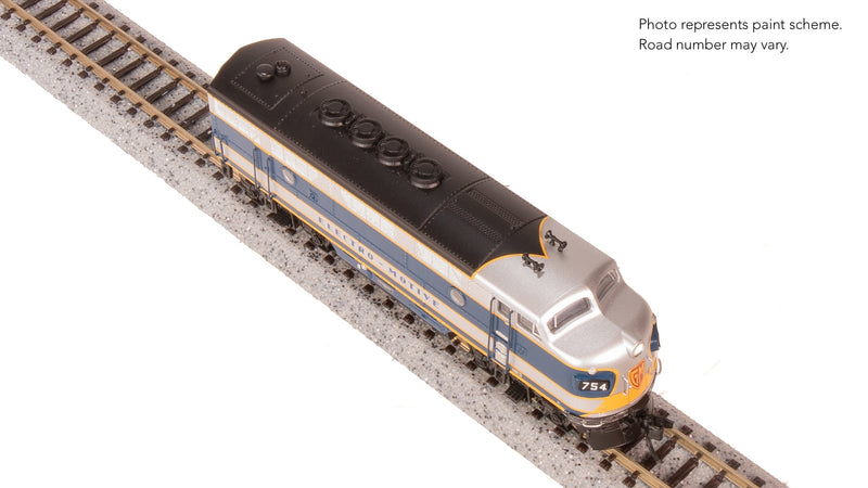 BLI 9224 EMD F3A, Demo 754A2, Blue & Aluminum, No-Sound / DCC-Ready, N