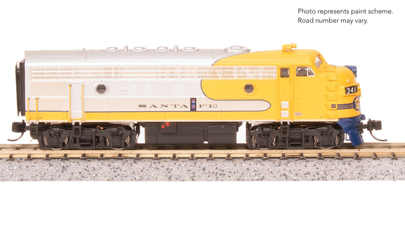 BLI 9243 EMD F7 AB, ATSF 341/341A, Yellow Warbonnet, A-unit Paragon4 Sound/DC/DCC, Unpowered B, N
