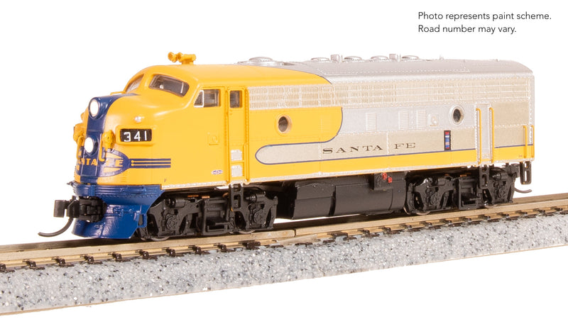 BLI 9243 EMD F7 AB, ATSF 341/341A, Yellow Warbonnet, A-unit Paragon4 Sound/DC/DCC, Unpowered B, N