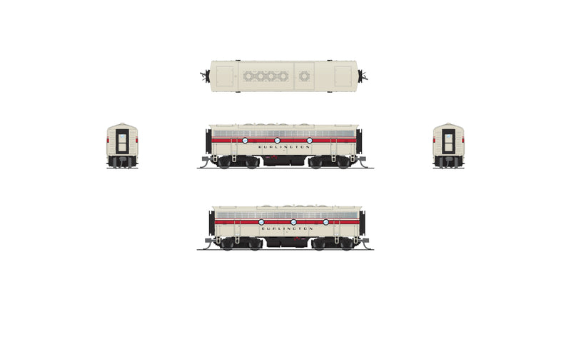 PREORDER BLI 9280 EMD F7B, CBQ 169B, No-Sound / DCC-Ready, N