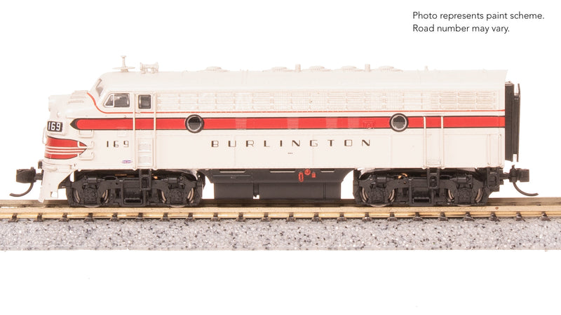 BLI 9246 EMD F7 AB, CBQ 169A/169B, A-unit Paragon4 Sound/DC/DCC, Unpowered B, N