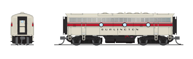 PREORDER BLI 9280 EMD F7B, CBQ 169B, No-Sound / DCC-Ready, N