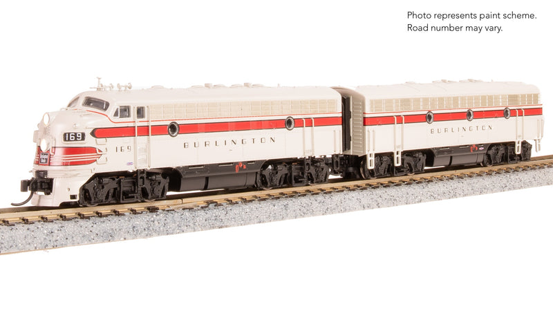 BLI 9246 EMD F7 AB, CBQ 169A/169B, A-unit Paragon4 Sound/DC/DCC, Unpowered B, N