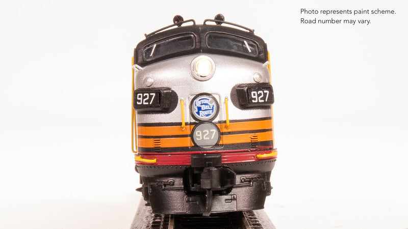 BLI 9250 EMD F7AB, Cotton Belt 927/928, Black Widow Scheme, A-unit Paragon4 Sound/DC/DCC, Unpowered B, N