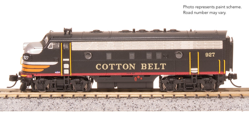 BLI 9250 EMD F7AB, Cotton Belt 927/928, Black Widow Scheme, A-unit Paragon4 Sound/DC/DCC, Unpowered B, N