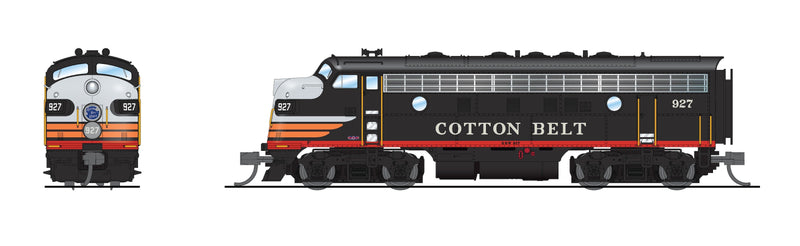 PREORDER BLI 9283 EMD F7A, Cotton Belt 931, Black Widow Scheme, No-Sound / DCC-Ready, N