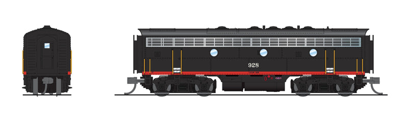 PREORDER BLI 9250 EMD F7AB, Cotton Belt 927/928, Black Widow Scheme, A-unit Paragon4 Sound/DC/DCC, Unpowered B, N