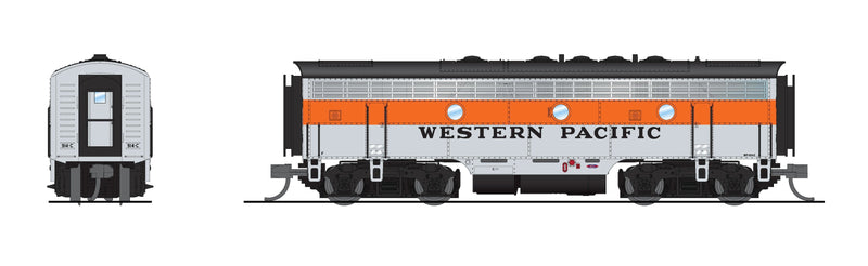 PREORDER BLI 9286 EMD F7B, WP 916-A, Freight Scheme, No-Sound / DCC-Ready, N