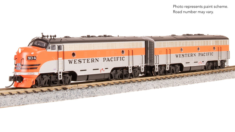 BLI 9252 EMD F7 AB, WP 913-A/914-C, Freight Scheme, A-unit Paragon4 Sound/DC/DCC, Unpowered B, N