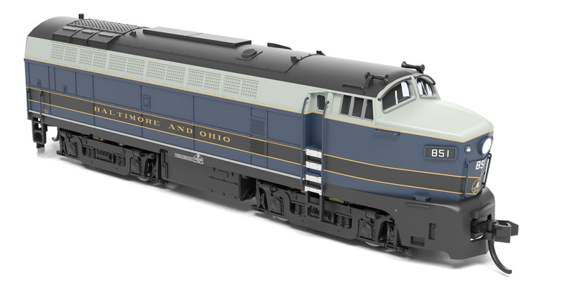 PREORDER Broadway Limited Imports N 9630 Sharknose RF-16 A/B Set 851A/851X, Baltimore & Ohio, A-unit DCC-Ready, Unpowered B-unit, N