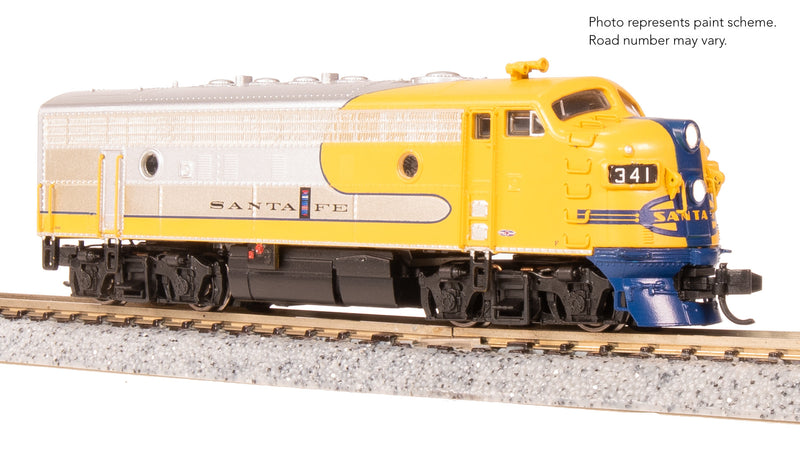 BLI 9277 EMD F7A, ATSF 344, Yellow Warbonnet, No-Sound / DCC-Ready, N