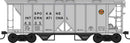 PREORDER Bowser HO 43632 70-Ton 2-Bay Covered Hopper with Open Sides, Spokane International