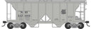 PREORDER Bowser HO 43615 70-Ton 2-Bay Covered Hopper with Open Sides, New Haven