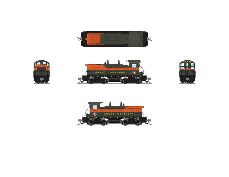 PREORDER BLI 9302 EMD NW2 Switcher, GN 158, Simplified Empire Builder, Paragon4 Sound/DC/DCC, N