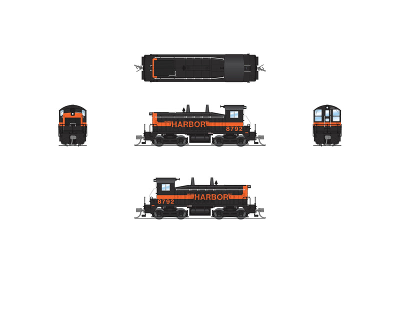 PREORDER BLI 9304 EMD NW2 Switcher, IHB 8792, Black & Orange, Paragon4 Sound/DC/DCC, N