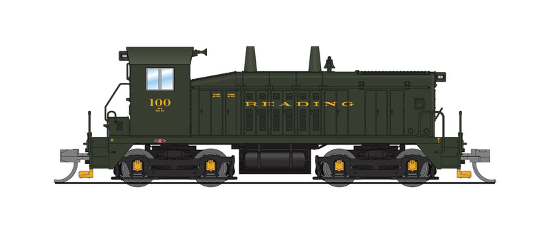 PREORDER BLI 9310 EMD NW2 Switcher, RDG 100, Green & Yellow, Paragon4 Sound/DC/DCC, N