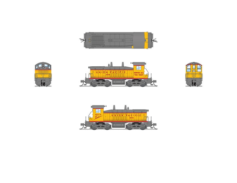 PREORDER BLI 9314 EMD NW2 Switcher, UP 1078, Road of the Streamliners w/ Gray Trucks, Paragon4 Sound/DC/DCC, N