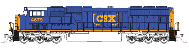 PREORDER Kato 1767616S N SD70M with Flat Radiators - Sound and DCC -- CSX