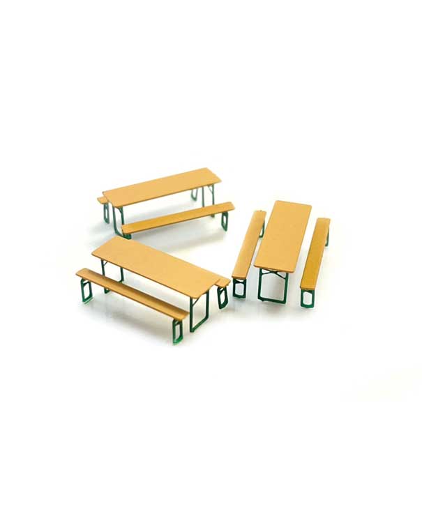 PREORDER Kato 085211073 N Folding Tables & Benches -- pkg(3)