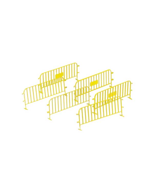 PREORDER Kato 08521217 N Traffic Barriers/Fences -- Yellow pkg(6)