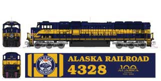 Kato N 1766412 EMD SD70MAC with Nose Headlight, Alaska Railroad