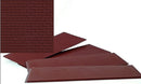 Walthers Cornerstone HO 933-3523 Brick Sheets, Dark Red (4)