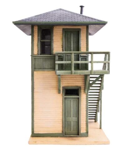 Walthers Cornerstone 933-3556 HO Trackside Signal Tower - Kit - 1-7/8 x 2-27/32 x 3-5/16"  4.7 x 7.2 x 8.4cm