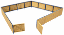 Walthers Cornerstone HO 933-3632 Corrugated Fence Kit
