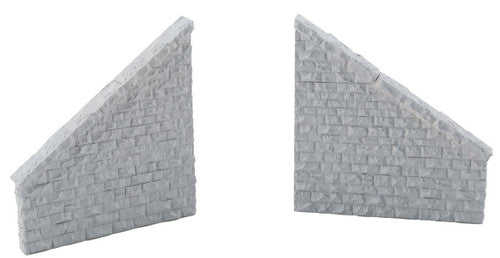 Walthers Cornerstone HO 933-4586 Railroad Bridge Stone Wing Walls, One Each Left and Right