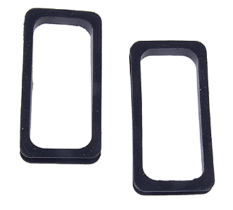Walthers Cornerstone 933-977 Diaphragms -- Black Rubber  1 Pair, HO Scale