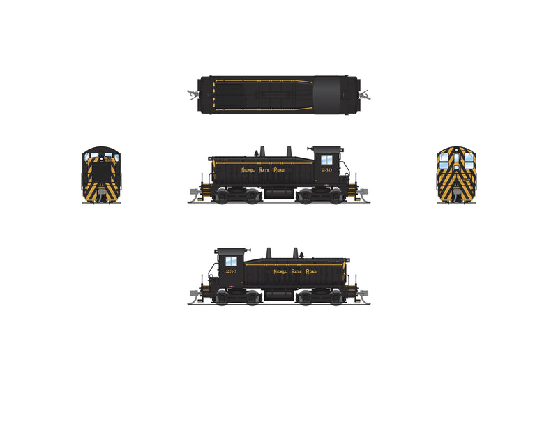 PREORDER BLI 9344 EMD SW7 Switcher, NKP 230, Black & Yellow, , Paragon4 Sound/DC/DCC, N