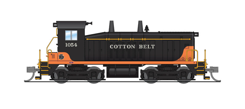 PREORDER BLI 9348 EMD SW7 Switcher, Cotton Belt 1054 Black & Orange, Paragon4 Sound/DC/DCC, N