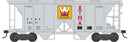 PREORDER Bowser HO 43646 70-Ton 2-Bay Covered Hopper with Open Sides, XTRA Western Pacesetters