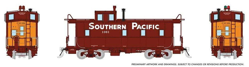 PREORDER Rapido HO 162013 SP Class C-40-3 Steel Caboose with Roofwalk, Southern Pacific